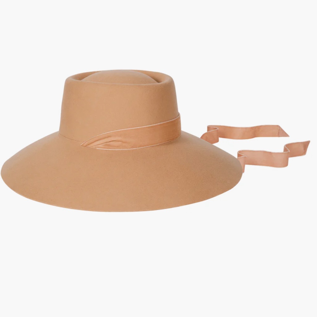 New! Lack Of Color Velvet Ribbon Hat
